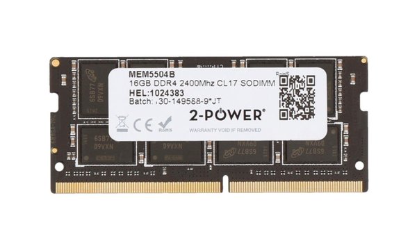 16 GB DDR4 2400 MHz CL17 SODIMM