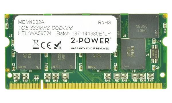 Satellite A50-412 1GB PC2700 333MHz SODIMM