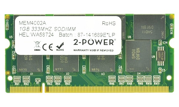 LC.DDR00.003 1GB PC2700 333MHz SODIMM