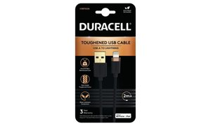 Cabo Duracell 2m USB-A para Relâmpago
