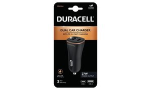 Carregador Duracell USB-A + USB-C In-Car Charger